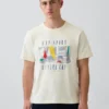 Gap Sport T-skjorte med grafisk trykk i tykk bomullsjersey