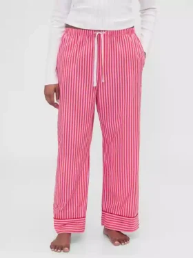 Gap × Summer Fridays Avslappede poplin-bukser med striper