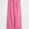 Gap × Summer Fridays Avslappede poplin-bukser med striper
