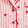 GAP × Summer Fridays avslappet pyjamaskjorte i flanell med hjerter