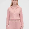 GAP × Summer Fridays CashSoft vaffelstrikket kort hettegenser