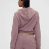 GAP × Summer Fridays CashSoft vaffelstrikket kort hettegenser