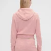 GAP × Summer Fridays CashSoft vaffelstrikket kort hettegenser