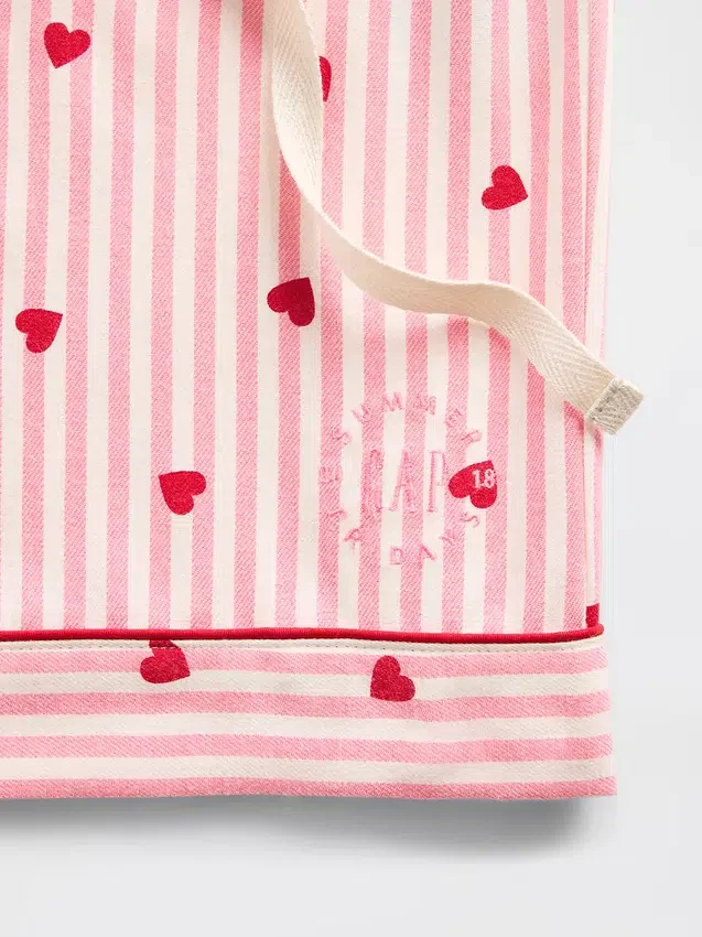 Gap × Summer Fridays Flannel Hearts Pj Shorts