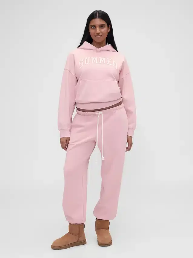 Gap × Summer Fridays Joggebukse i tykk fleece med logo og avslappet passform