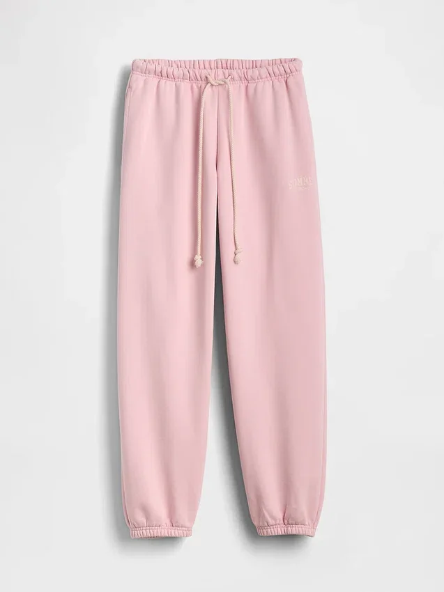 Gap × Summer Fridays Joggebukse i tykk fleece med logo og avslappet passform