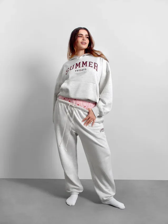Gap × Summer Fridays Joggebukse i tykk fleece med logo og avslappet passform