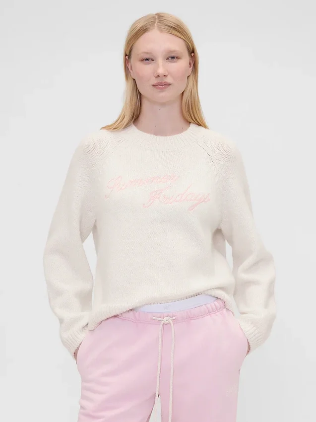 Gap × Summer Fridays oversized genser med logo