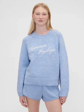 Gap × Summer Fridays oversized genser med logo