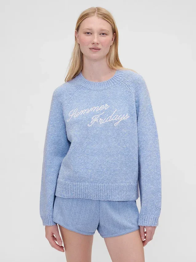 Gap × Summer Fridays oversized genser med logo