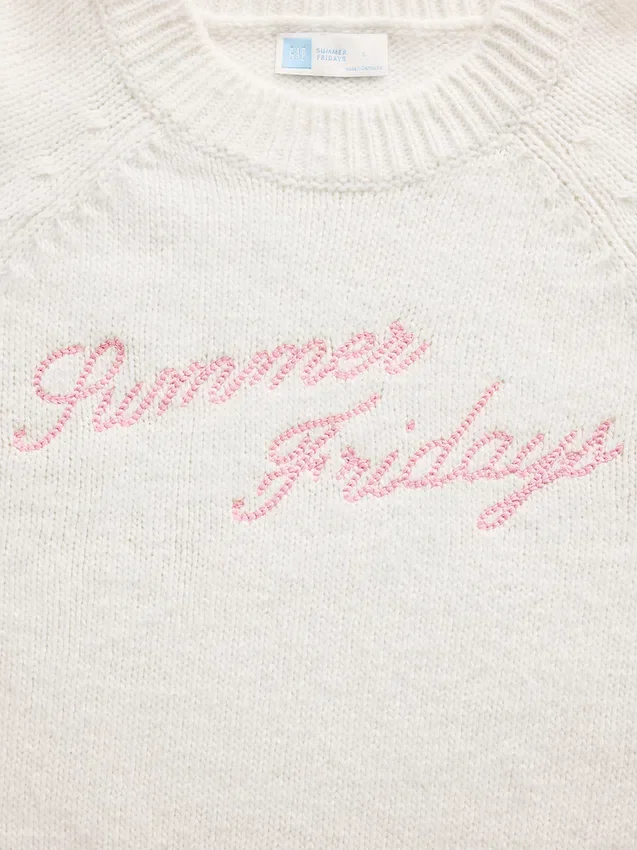 Gap × Summer Fridays oversized genser med logo