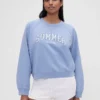 Gap × Summer Fridays Oversized raglan-sweatshirt med logo