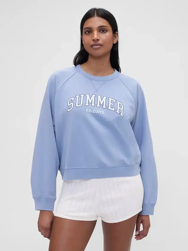 Gap × Summer Fridays Oversized raglan-sweatshirt med logo