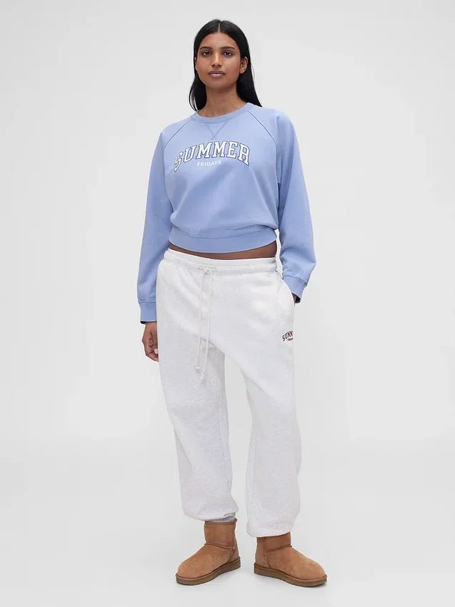 Gap × Summer Fridays Oversized raglan-sweatshirt med logo