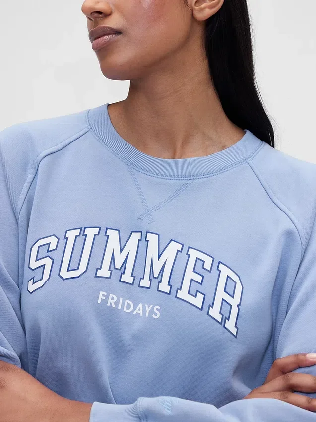 Gap × Summer Fridays Oversized raglan-sweatshirt med logo