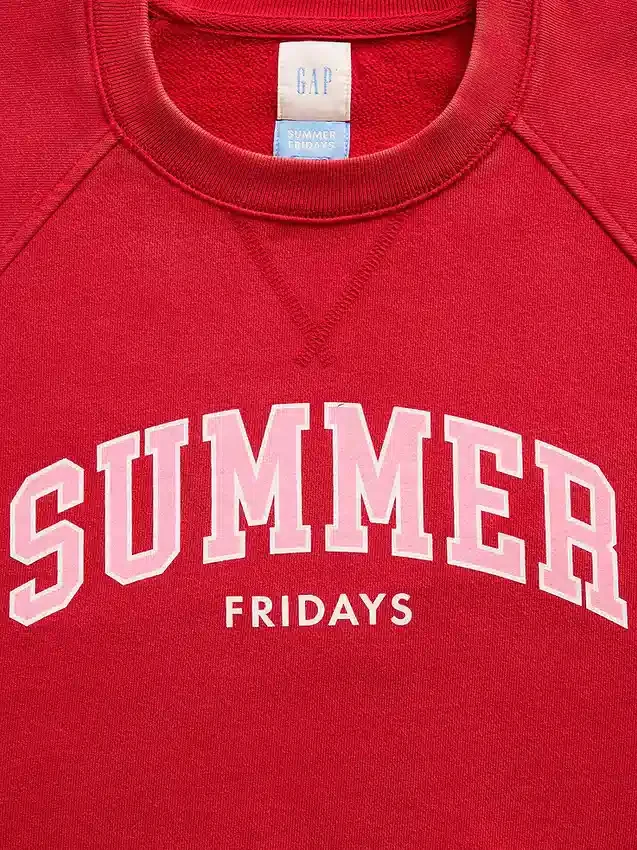 Gap × Summer Fridays Oversized raglan-sweatshirt med logo