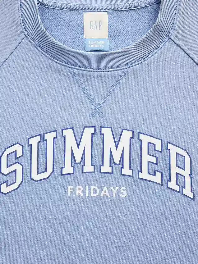 Gap × Summer Fridays Oversized raglan-sweatshirt med logo