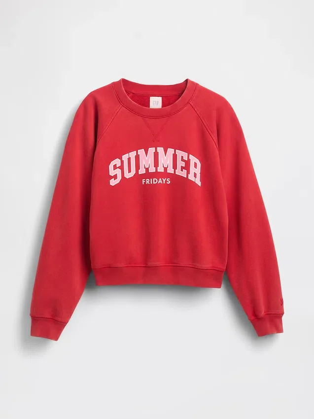 Gap × Summer Fridays Oversized raglan-sweatshirt med logo