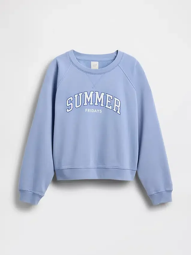Gap × Summer Fridays Oversized raglan-sweatshirt med logo