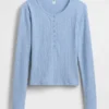 Gap × Summer Fridays Pointelle Henley-pyjamasoverdel