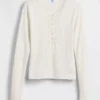 Gap × Summer Fridays Pointelle Henley-pyjamasoverdel