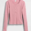 Gap × Summer Fridays Pointelle Henley-pyjamasoverdel