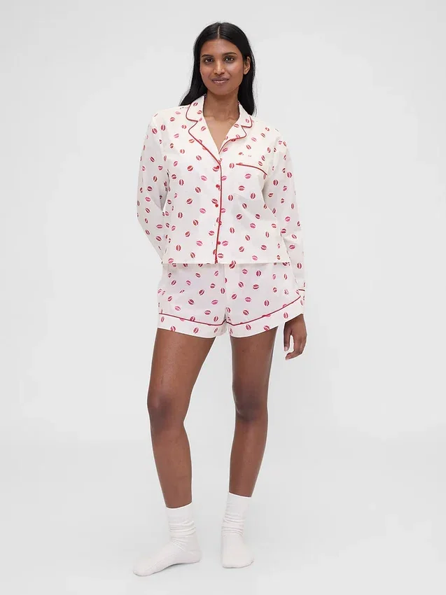 Gap × Summer Fridays Poplin Kiss pyjamas-Shorts