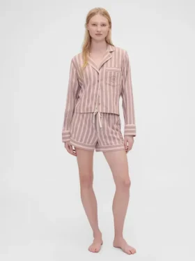 Gap × Summer Fridays pyjamas-boxershorts i flanell med striper