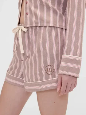 Gap × Summer Fridays pyjamas-boxershorts i flanell med striper