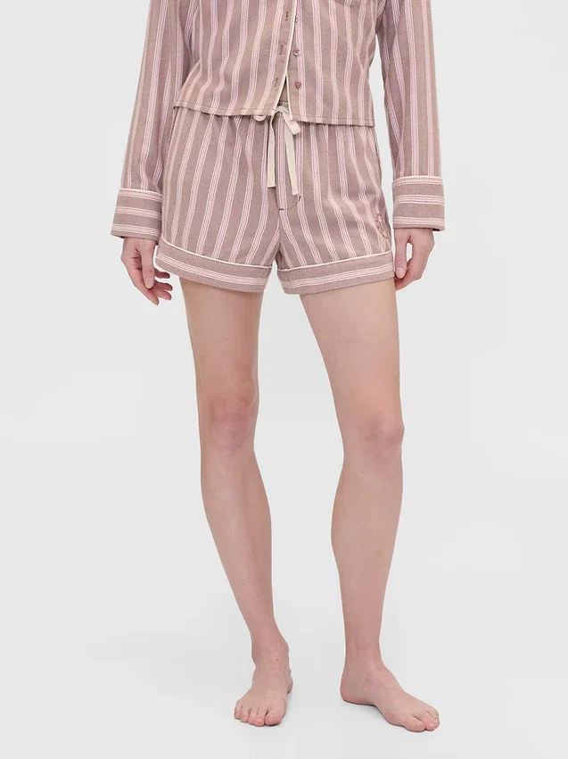 Gap × Summer Fridays pyjamas-boxershorts i flanell med striper