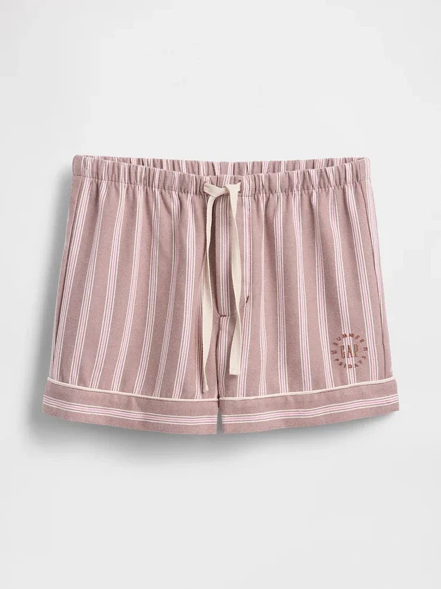 Gap × Summer Fridays pyjamas-boxershorts i flanell med striper