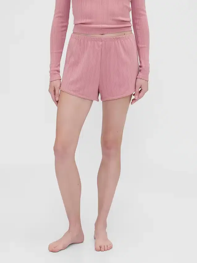 GAP × Summer Fridays pyjamas-shorts i pointelle