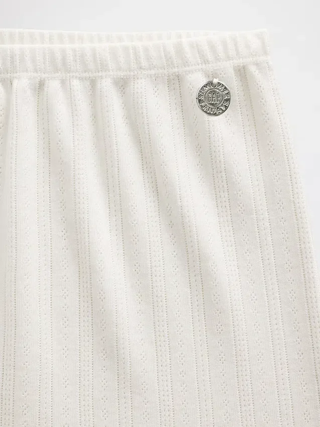 GAP × Summer Fridays pyjamas-shorts i pointelle