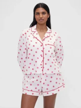 Gap × Summer Fridays pyjamas-skjorte i avslappet poplin