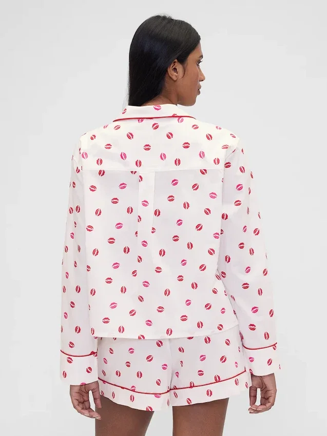 Gap × Summer Fridays pyjamas-skjorte i avslappet poplin