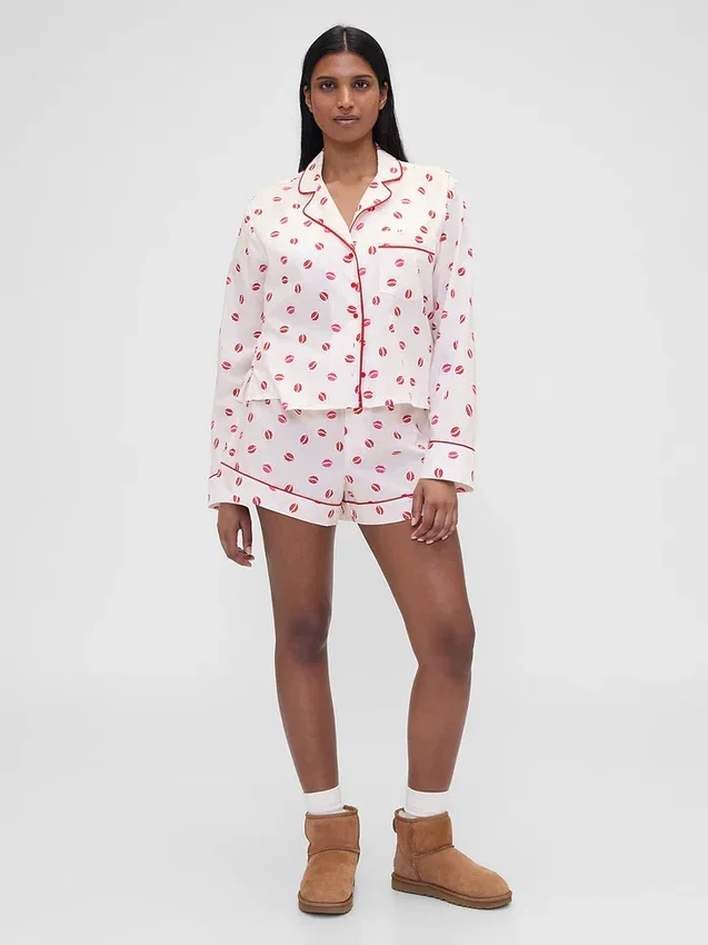 Gap × Summer Fridays pyjamas-skjorte i avslappet poplin