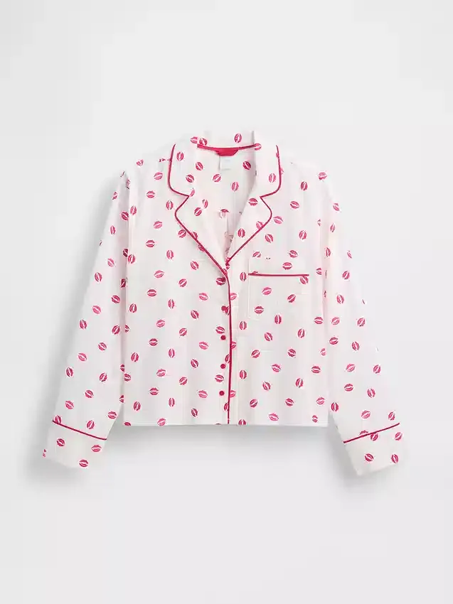 Gap × Summer Fridays pyjamas-skjorte i avslappet poplin