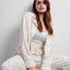 Gap × Summer Fridays Pyjamaskjorte i avslappet flanell med prikkemønster