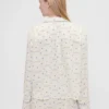 Gap × Summer Fridays Pyjamaskjorte i avslappet flanell med prikkemønster