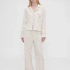 Gap × Summer Fridays Pyjamaskjorte i avslappet flanell med prikkemønster