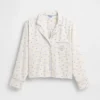 Gap × Summer Fridays Pyjamaskjorte i avslappet flanell med prikkemønster