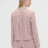 GAP × Summer Fridays pyjamaskjorte i avslappet flanell med striper