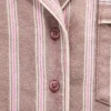 GAP × Summer Fridays pyjamaskjorte i avslappet flanell med striper