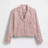 GAP × Summer Fridays pyjamaskjorte i avslappet flanell med striper