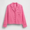 GAP × Summer Fridays Pyjamaskjorte i avslappet passform med striper i poplin