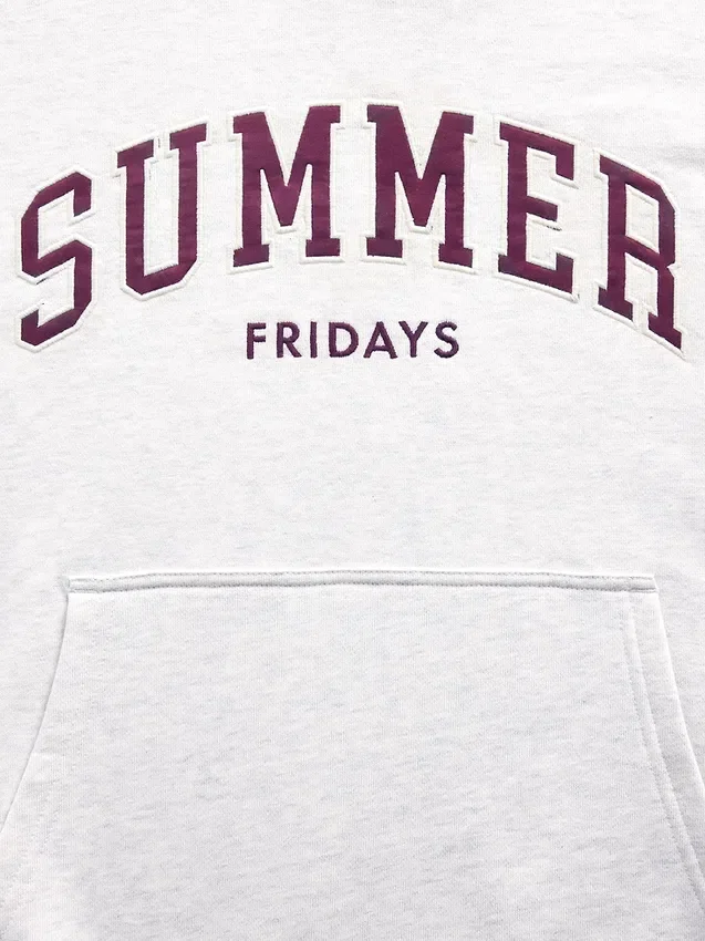 GAP × Summer Fridays Tung, oversized hettegenser med logo