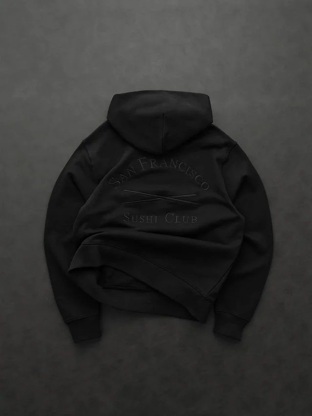 GAP × Sushi Club tykk logo-hettegenser