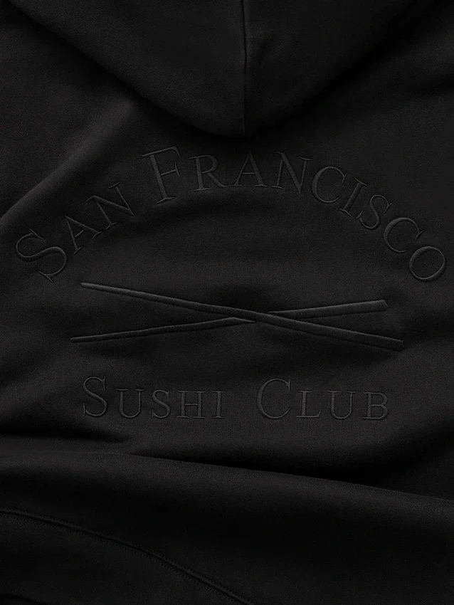 GAP × Sushi Club tykk logo-hettegenser