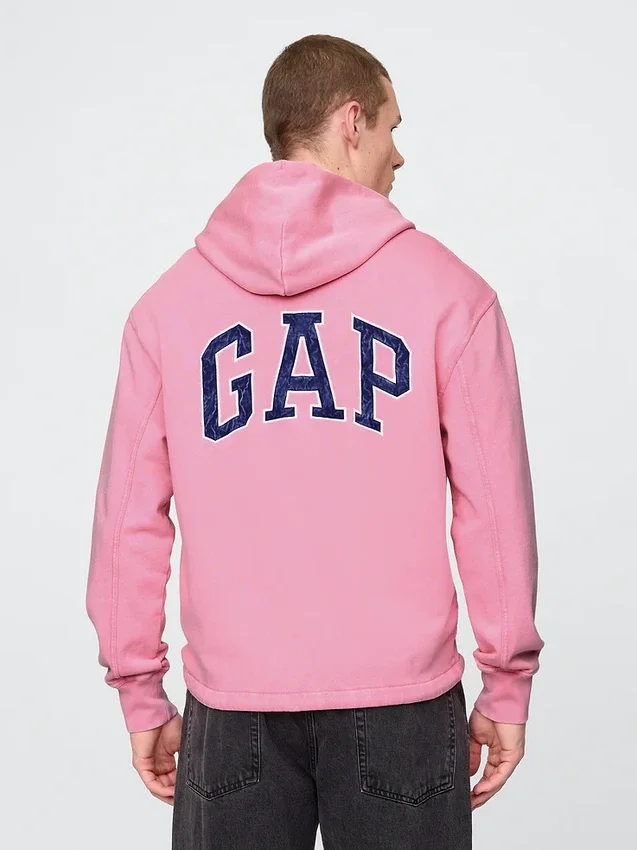 GAP tykk hoodie i French Terry med logo