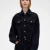 GAP × Victoria Beckham avslappet, kort denimjakke